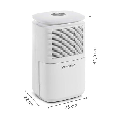TROTEC Raumentfeuchter elektrisch TTK 30 E – Leistung 12 L/Tag – Fläche 15 m² / 37 m³ – Entfeuchtungsgerät mit Autoabschaltung