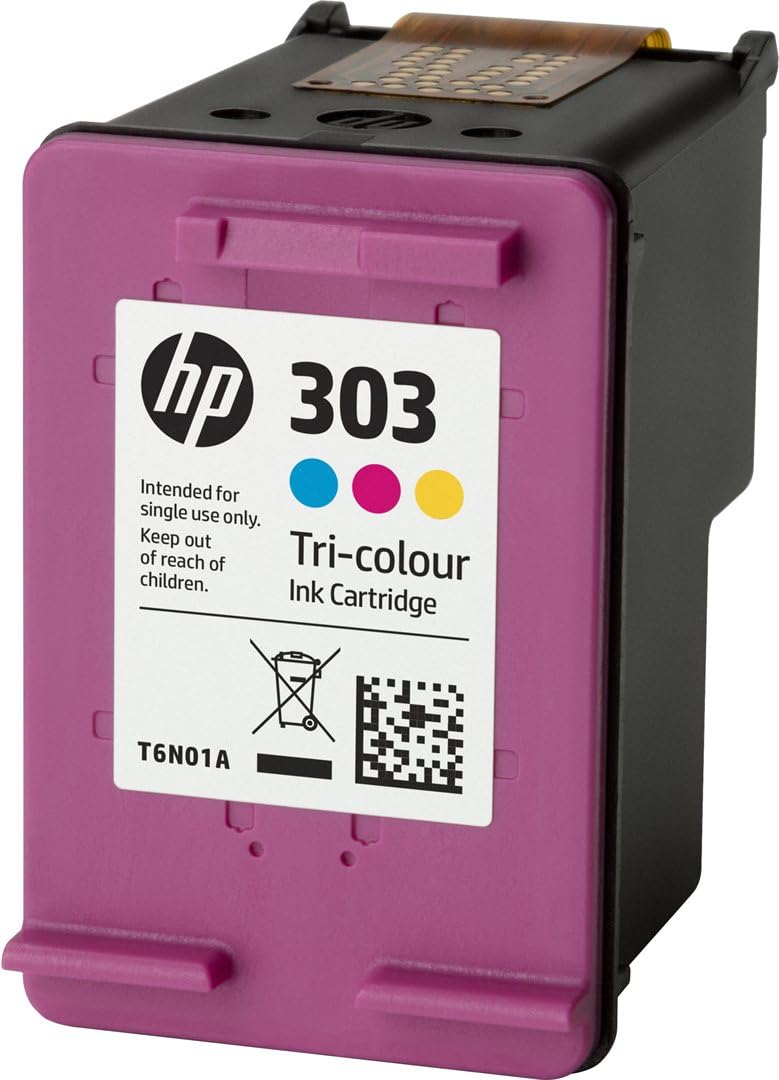HP 303 (T6N01AE) Original Druckerpatrone Farbe für HP ENVY 6200, 7100, 7134, 7220e, 7221e, 7224e, 7800, 7900e HP Tango Printer, Tricolor