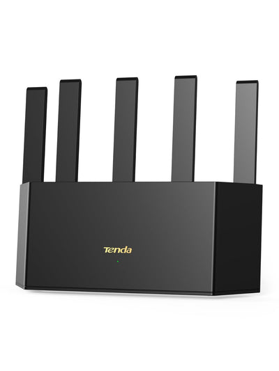 Tenda RX2L Pro Wi-Fi 6 WLAN Router (AX1500 Dualband 1201Mbit/s 5 GHz, 300Mbit/s 2,4GHz) 5Xexterne Antennen, 4-Gigabit-Port, Repeater & AP Modus, Wi-Fi+, Kindersicherung, WPA3, VPN, Keine DSL-Funktion