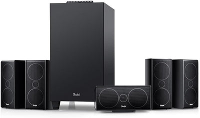 Teufel CONSONO 35 Concept - 5.1 Surround Soundsystem, Komplettsystem Heimkino mit integriertem AV-Receiver, Bluetooth, Dolby Audio, USB-C-Soundkartenfunktion, HDMI ARC CEC für Games, Film und Musik