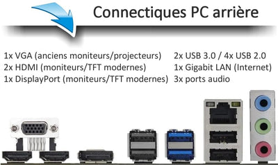 shinobee Gaming PC AMD Ryzen 7 5750G 16 Threads 4.60GHz • 32 GB 3200 MHz DDR4 • 1000GB SSD • AMD Radeon Graphics • Windows 11 • WLAN • Gamer PC Computer Gaming - 7814