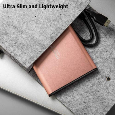 Maxone Externe Festplatte 500GB Tragbare festplatten 2,5 Zoll USB 3.0 Backups HDD Tragbare für TV,PC,Mac,MacBook, Chromebook, Wii u, Laptop,Desktop,Windows (500GB, Pink)