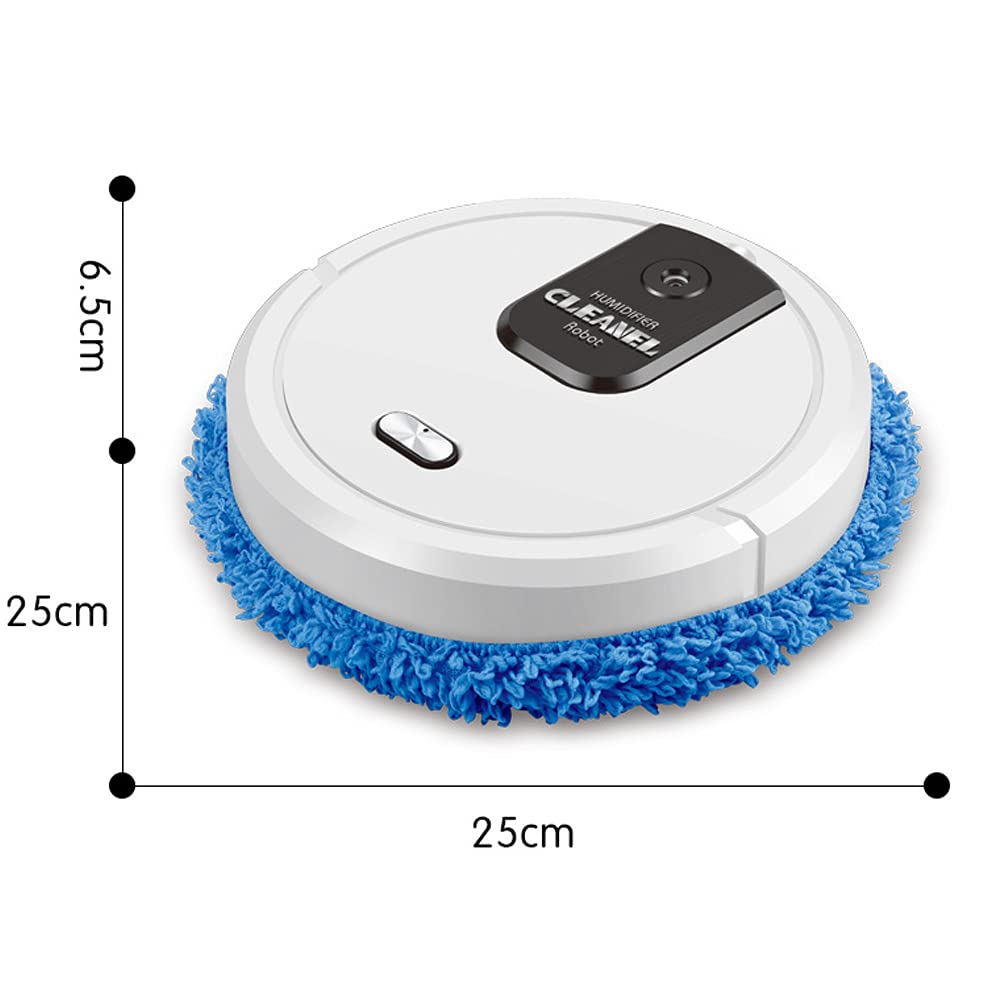 Trocken und Nass Kehrmaschine Wischen Roboter Smart Home Mit Mopp Inteligente Roboter Für Boden Wäscher Waschmaschine USB Charging 90 minutes Life time (Schwarz)
