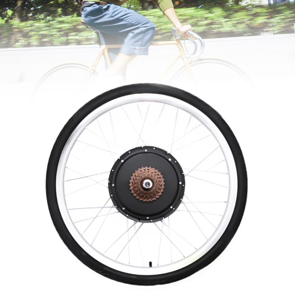 DHQCQL 26" E Bike Conversion kit, 36V 500W E-Bike Umbausatz, Fahrrad Motor Kit für Hinterrad, Integrierte Controller, LCD Anzeige, PAS Sensor