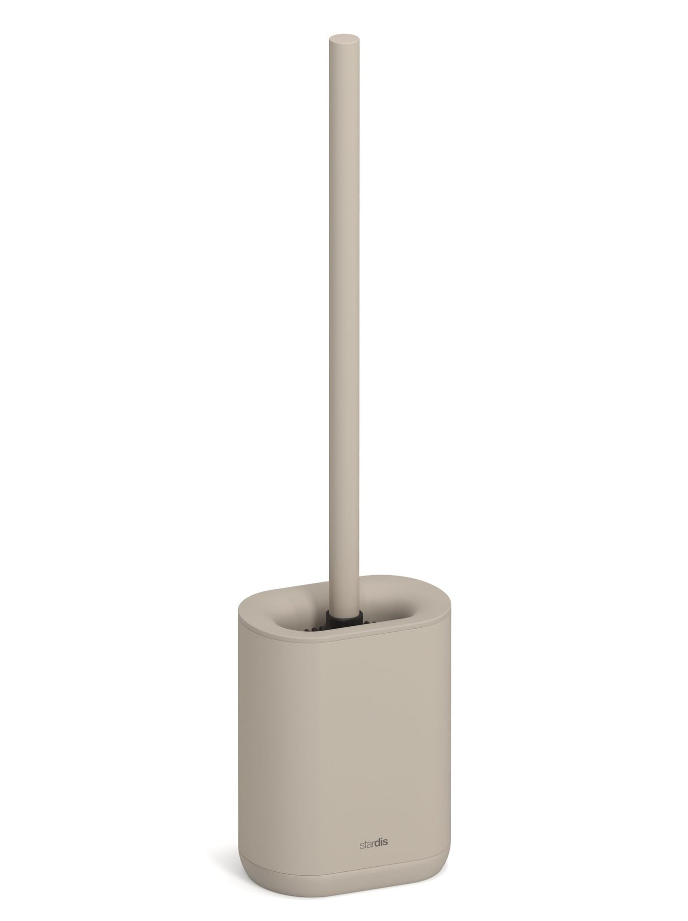 stardis Pure WC Bürste Toilettenbürste matt Silikon Klobürste kompakt antibakteriell Bürstengarnitur beige