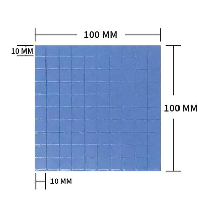 Thermal Pad, 3 Pcs Wärmeleitende Silikonpads, 100x100mm, 0.5mm, 1mm, 1.5mm, Silikon Thermal Pad Für CPU, Wärmeleitend Silikon Pad Für CPU, Wärmeleitfähige Silikonkissen, Wiederverwendbar Thermal Pad