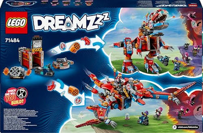 LEGO DREAMZzz 2-in-1 Coopers Dino-Mech C-Rex, Spielzeug-Pterodaktylus, T.Rex-Actionfigur für Jungen und Mädchen, kreatives Spielzeug, Abenteuer-Set, Geschenk für Kinder ab 9 Jahren 71484