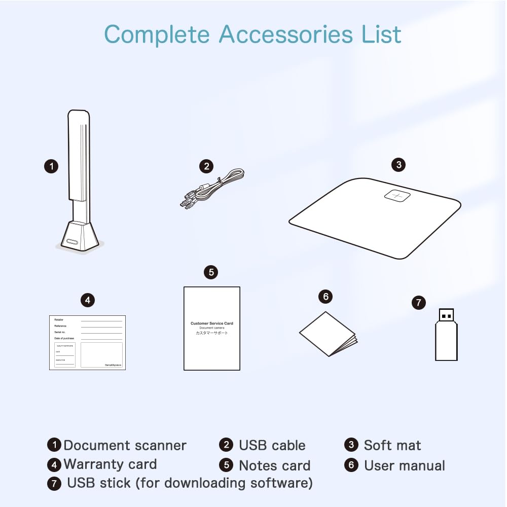 Kalopsia 13MP Professioneller Buchscanner: A3 Erfassungsgröße OCR Scanner Visualizer, 3-Level-LED HD Tragbarer Buchscanner, Mehrsprachiger USB-Dokumentenkamera für Unterrichtsbesprechungen
