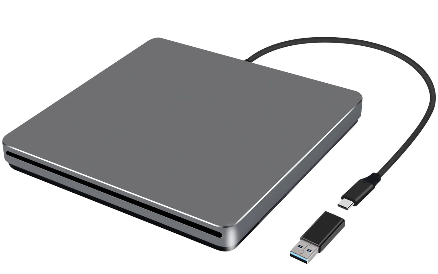NOLYTH Externes DVD Laufwerk, CD Laufwerk Extern USB, Slot-in DVD Laufwerk Extern für Mac, Portable Externe Optische Laufwerke DVD Brenner Extern CD Externes Laufwerk für Laptop PC Apple Windows