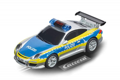 Carrera - 20064174 GO!!! Porsche 911 GT3 Polizei I Rennbahnen und lizensierte Slotcars | bis zu 2 Spieler | Für Jungs und Mädchen ab 6 Jahren & Erwachsene
