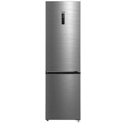 Midea MDRB521MGA46O Kühl-/Gefrierkombination/NoFrost/Besonders leise 29dB/Inverter Kompressor/Niedrigtemperaturzone/180° Verstellbare Gefrierfach-Schublade/201 cm hoch/256 L Kühlteil/122 L Gefrierteil