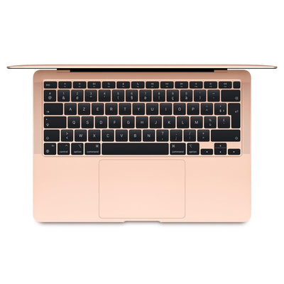 Late 2020 Apple MacBook Air with M1 Chip (13-inch, 8GB RAM, 256GB SSD Storage) (QWERTZ Germany) Gold (Generalüberholt)