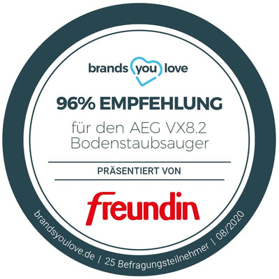 AEG VX82-1-ÖKO Staubsauger / 75% Recyclingmaterial / autom. Saugkraftregulierung / extrem leise auch auf Teppich / Aufnahme von großen + kleinsten Partikeln / langes Kabel / 600W / schwarz