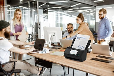 ScanSnap iX2500 Schwarz – Ultraschneller Duplex-Scanner mit 45 S./Min., 100-Blatt-ADF, 600 DPI, 5″ Touchscreen, WLAN/Bluetooth/USB-Konnektivität