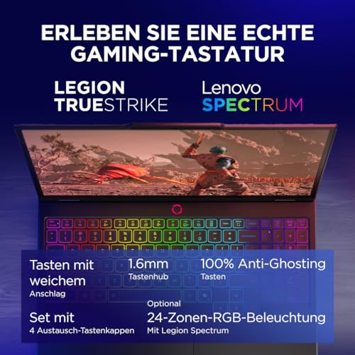 Lenovo Legion 5i 15IRX10 Gaming AI Laptop | 15.1" WQXGA 165Hz OLED Display | NVIDIA GeForce RTX 5070 | Intel Core i7-13650HX | 32GB RAM | 1TB SSD | Win11 | QWERTZ | Eclipse Black | 3 Monate GamePass