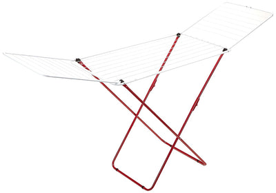 Vileda GimiTop Wäscheständer aus Stahl, 20 Meter Leinenlänge, weiß