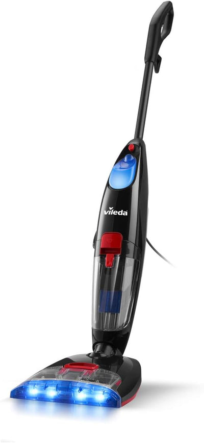 Vileda JetClean 3in1 Saugwischer, Bodenwischer für alle Hartböden, Staubsauger mit Wischfunktion – Saugen, Wischen & Trocknen in nur einem Schritt, Eco-Verpackung