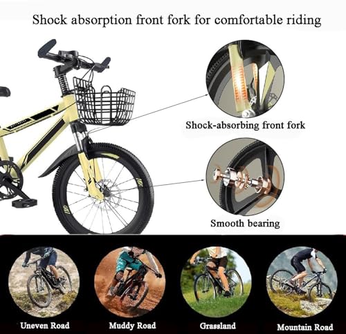 Wmmner Mountainbike 26 Zoll Variable Geschwindigkeit Scheibenbremse 6-12 Jahre Alte Jungen Und Mädchen Grundschüler Großes Kinderfahrrad Mehrfarbig/C/22 Zoll