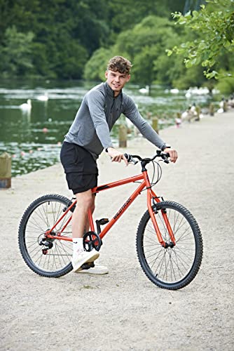 Wildtrak - Stahlfahrrad, Erwachsene, 26 Zoll, 18-Gang - Rot