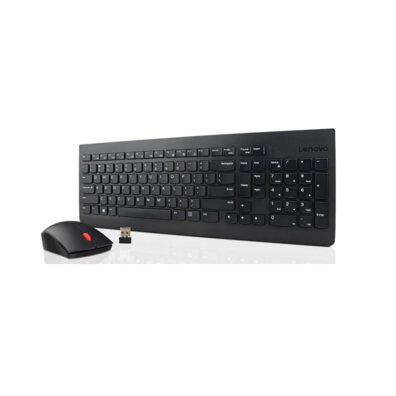 LENOVO Essential Wireless Keyboard and Mouse Combo - German, Black