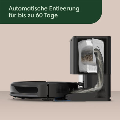iRobot Roomba Combo Essential Saug- und Wischroboter (Y0110), leistungsstarkes Saugen und Wischen, 3 Saugstufen, Spot-Cleaning, steuerbar über App, Tasten oder Sprache, Scharwz