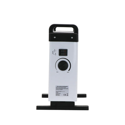 Tronitechnik® Elektroheizer Konvektor Heizgerät Heizkörper mit 3 Leistungsstufen 750/1250/2000 Watt, mobil mit Tragegriff, Timer und Thermostatsteuerung, Überhitzungsschutz, freistehend, weiß
