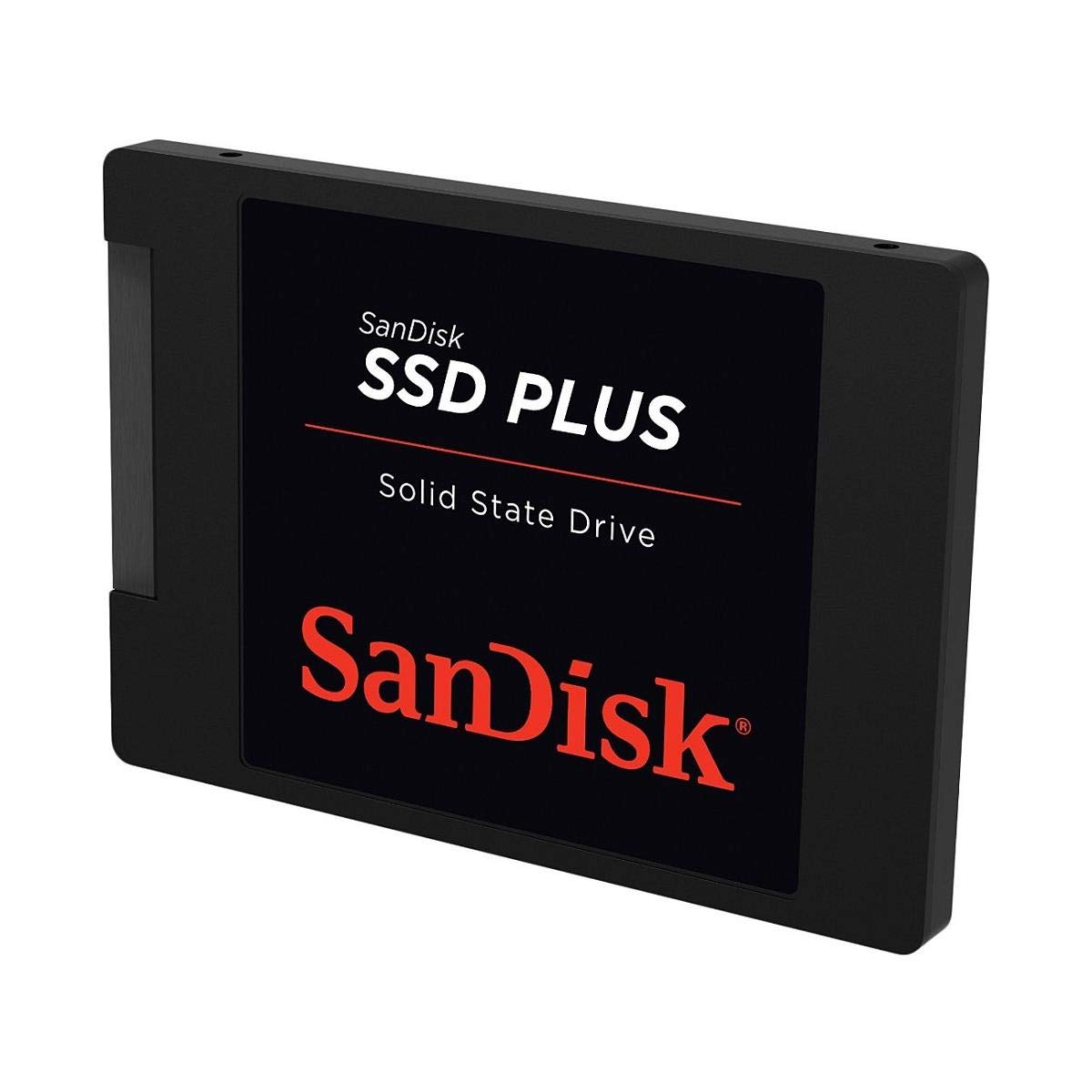 SanDisk SSD Plus interne SSD Festplatte 480 GB (schnelleres Hoch,-Herunterfahren und Laden, Lesegeschwindigkeit 535 MB/s, Schreibgeschwindigkeit 445 MB/s, stoßfest), Festkörper-Laufwerk