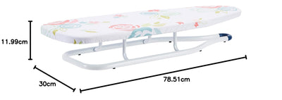 Amazon Basics – Tisch-Bügelbrett, 77 x 29 cm, Weiß, Geblümt