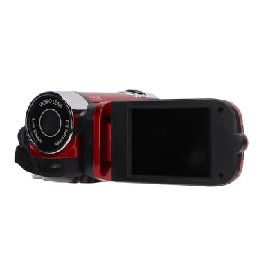 4K 48MP Digital Video Camera Camcorder, 16X Digitalzoom Kamera Video Recorder 2,7 Zoll 270° drehbarer Bildschirm Videokamera für Anfänger und (Rot)