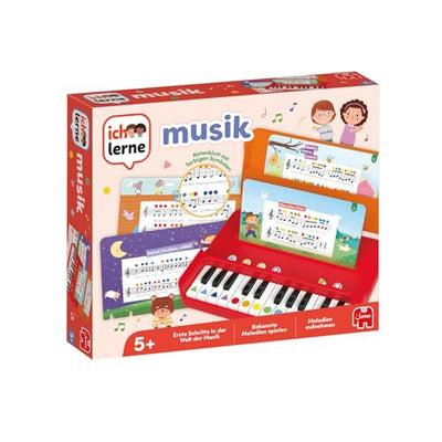 Ich lerne Musik - Musik-Lernspiele für Kinder - Noten Lernen und Melodien aufnehmen - Inkl. 12 Blättern beliebter Kinderlieder & Tragetasche - ab 5 Jahren