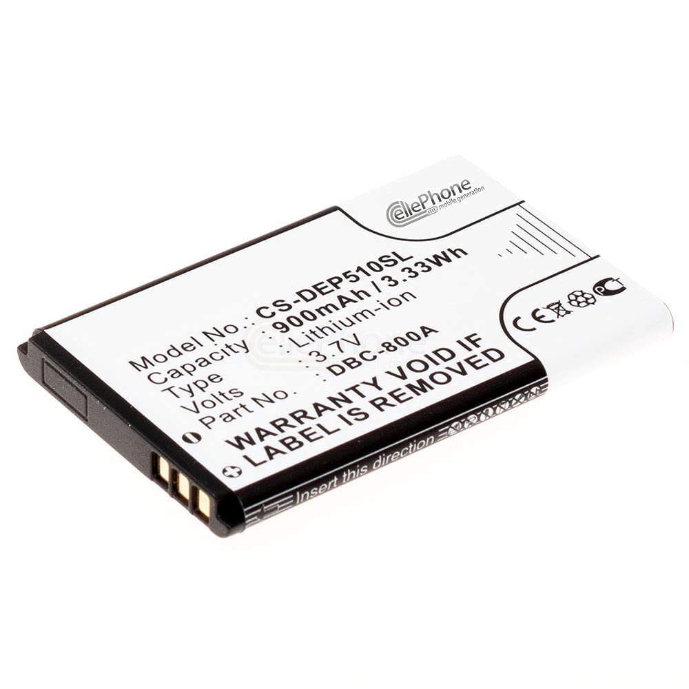 cellePhone Akku Li-Ion kompatibel mit Doro Primo 401 805-1350 1360 1361 1362 1380 2414 2415 2424 6520 6530 (Ersatz für DBR-800A)