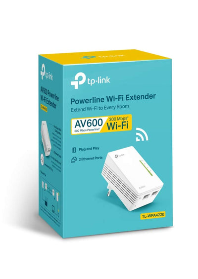 TP-Link WLAN Powerline Adapter TL-WPA4220 WLAN 300Mbit/s, AV600 Powerline, Zusatzeinheit, Es kann nicht alleine verwendet werden