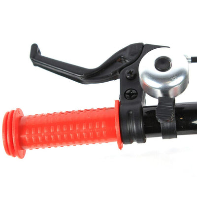 KinHall 12 Zoll Kinderfahrrad mit Hilfsrad, Anfängerfahrrad, Kinderrad für Stoßdämpfer-Fahrräder, geeignet Kinder Jungen und Mädchen, Verstellbarer Sitz (Rot)