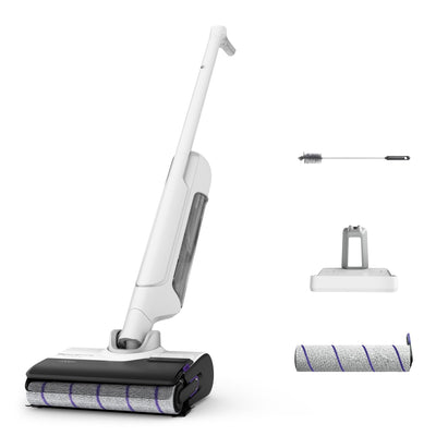 Rowenta X-Clean 4 kabelloser Nass-und Trockenstaubsauger, Selbstreinigungsfunktion, Nass Trockensauger 50min Laufzeit, automatische Schmutzerkennung, Nasssauger mit smartem LED Display, grau GZ5036WO