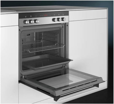 Siemens EQ110KA1Z iQ100 Herd-Glaskeramik-Kochfeld-Kombination (herdgesteuert), 59,4 cm breit, Schnellaufheizung, 3D-Heißluft Plus Backen auf 3 Ebenen