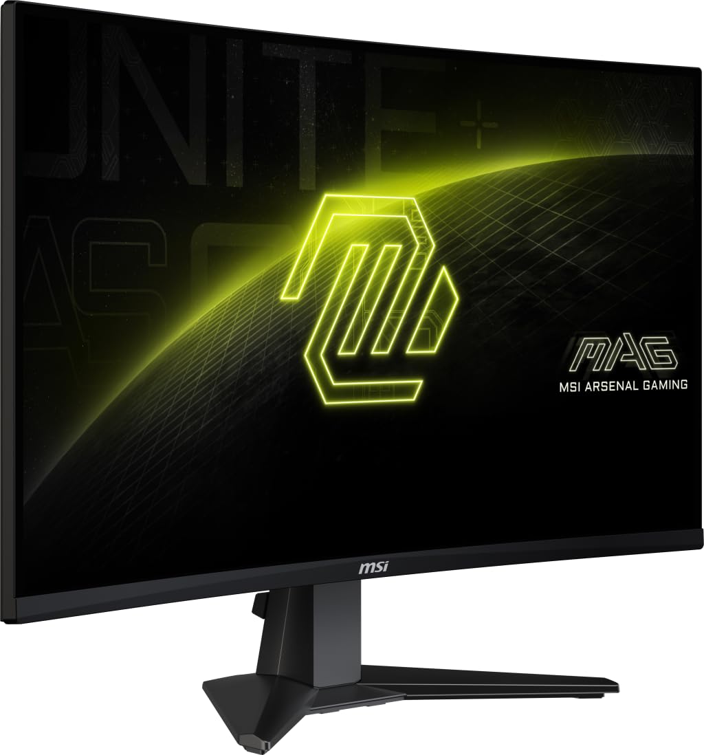 MSI MAG 27C6F 27 Zoll FHD Curved Gaming Monitor - 1500R 1920 x 1080 Rapid VA Panel, 180 Hz / 1ms (GtG), Adaptive-Sync - DP 1.2a, HDMI™ CEC