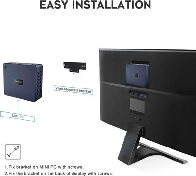 Beelink Mini S Mini-PC W11 Pro, Prozessor der 11. Generation N5095 (max. 2,9 GHz), 8 GB DDR4 + 128 GB SSD, WiFi 5 (802.11 b/g/n/ac), Bluetooth 4.0, Dual HDMI, 4k, USB 3.0