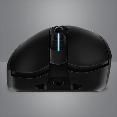 Logitech G703 LIGHTSPEED kabellose Gaming-Maus mit HERO 25K DPI Sensor, Wireless Verbindung, LIGHTSYNC RGB, POWERPLAY-kompatibel, geringes Gewicht von 95g, PC/Mac - Schwarz