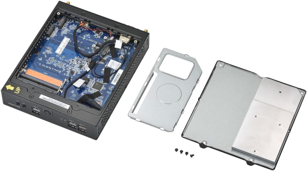 Shuttle XPC Slim Barebone DS50U5, i5-1335U, 2X LAN (1x 2.5Gbit,1x 1Gbit), 1xCOM,1xHDMI,1xDP, 1x VGA, lüfterlos, 24/7 Dauerbetrieb