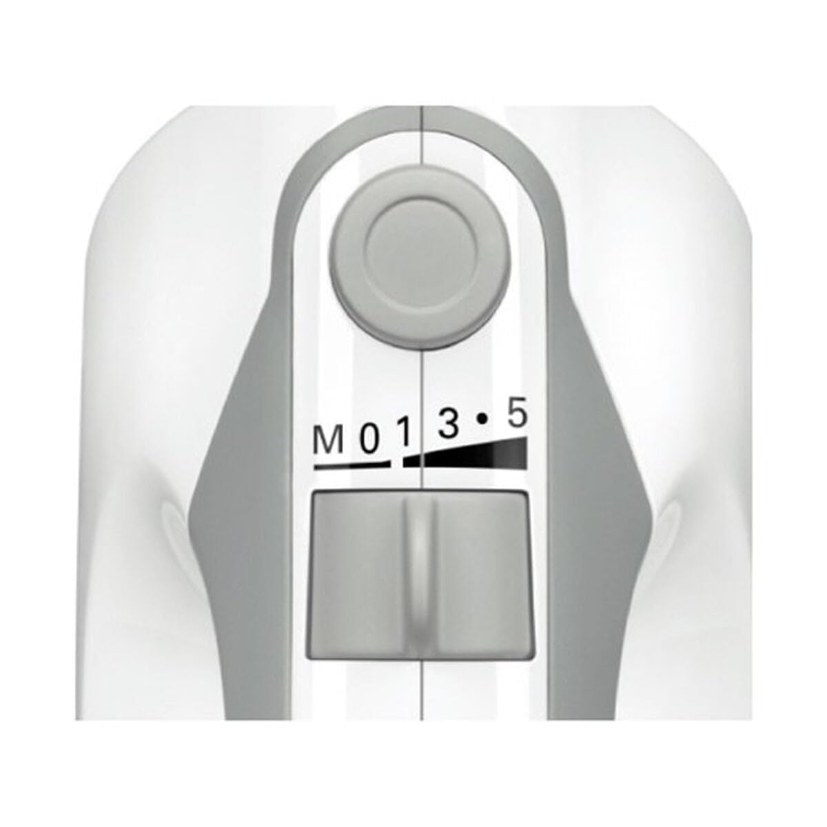 Bosch Hausgeräte ErgoMixx MFQ36400, 2 Rührbesen, 2 Edelstahl-Knethaken, spülmaschinengeeignet, 5 Stufen plus Turbostufe, 450 W, weiß