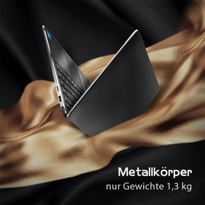 LincPlus P2 Laptop Notebook 14 Zoll 4GB RAM + 64GB Ultrabook Netbook Windows 10 S QWERTZ DE Tastatur
