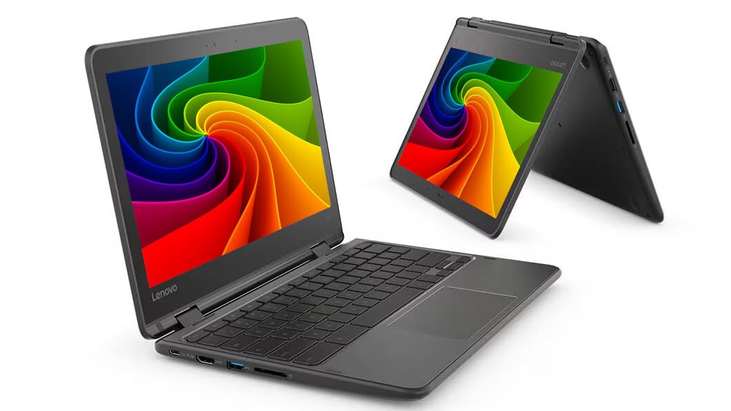 Lenovo Business Laptop Notebook 300e G2 2-in-1 Celeron N4100 4GB 128GB SSD 1366x768 Touchscreen Windows 11 (Generalüberholt)