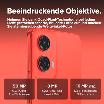 Motorola Moto g55 5G Smartphone (6,49"-FHD+-Display, 50-MP-Kamera, 8/256 GB, 5000 mAh, Android 14) Forest Grey, inkl. Schutzcover [Exklusiv bei Amazon]