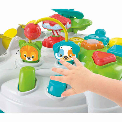 Clementoni Baby-Park Spieltisch & Aktivitätstisch für Kleinkinder ab 12 Monaten - Spielzeugtisch mit Musik und motorischen Spielen, 17300