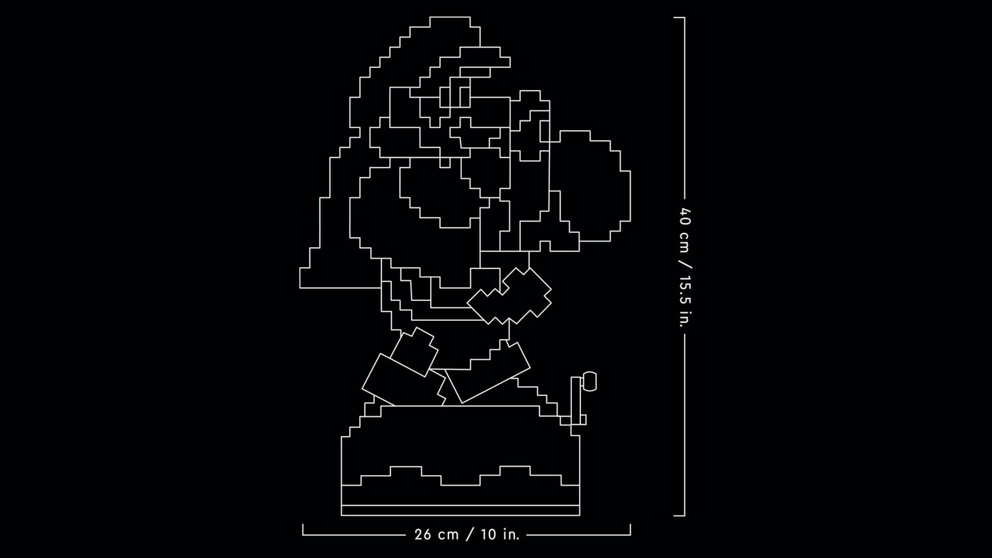 LEGO Super Mario World: Mario & Yoshi Nintendo Set zum Sammeln, pixelige Figuren, Modell zum Bauen und Ausstellen, Wohn-Deko und Sammlerstück, Modellbausatz und Geschenk für Erwachsene Fans 71438