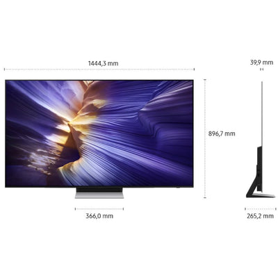 Samsung OLED 4K S90F 65 Zoll (163 cm), UHD Fernseher, NQ4 AI Gen3 Prozessor, OLED HDR+, 4K Upscaling Pro, Dolby Atmos, Gaming Hub, Motion Xcelerator 144Hz, Samsung Vision AI Smart TV