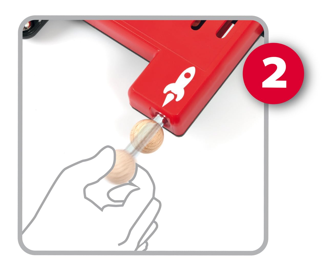 BRIO Spiele 34017 Holz-Flipper Space Safari - Pinball als Holzspielzeug für Kinder - Kinderspielzeug empfohlen ab 6 Jahren