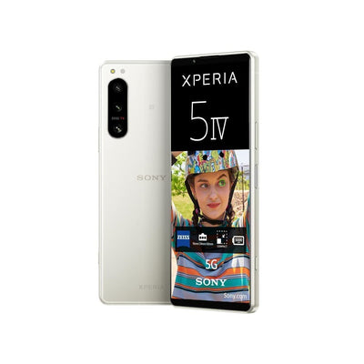 Sony Xperia 5 IV (5G Smartphone, 6,1 Zoll, 4K HDR 120 Hz OLED-Display, Dreifach-Kamera mit optischem Zoom (ZEISS T*), 3,5-mm-Audio, Dual SIM) 24+12 Monate Garantie [Amazon Exklusiv] Ecruweiß