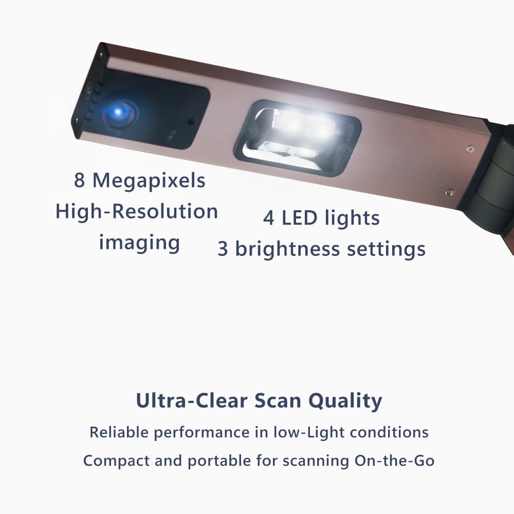 Venkillian Dokumentenscanner Kamera USB 8MP: A3 Buchscanner OCR tragbar für Lehrer | Flachbett Scanner Visualizer für Schule Dokumentenkamera | Scanner Dokumentenscanner mobil