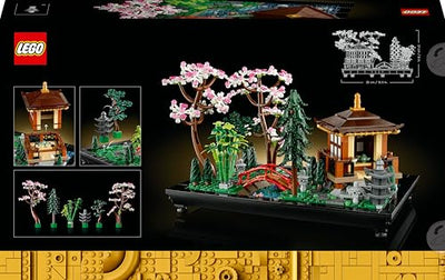 LEGO 10315 Icons Garten der Stille, botanical Zen-Garten-Set für Erwachsene mit Lotusblumen, anpassbare Schreibtisch-Dekoration, inspiriert von Japan, achtsames Geschenk für Frauen und Männer